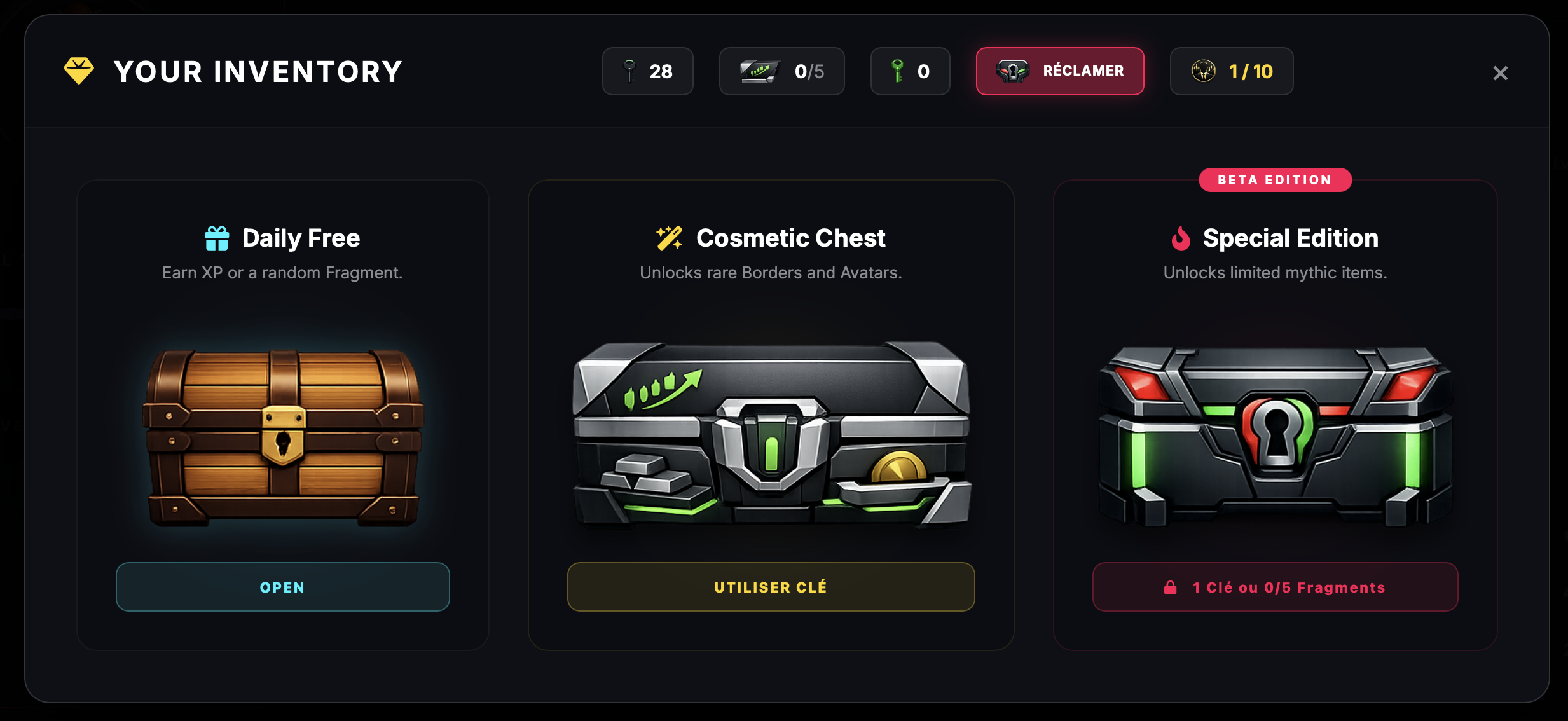 Chest Selection